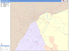 Bowling Green Digital Map Color Cast Style